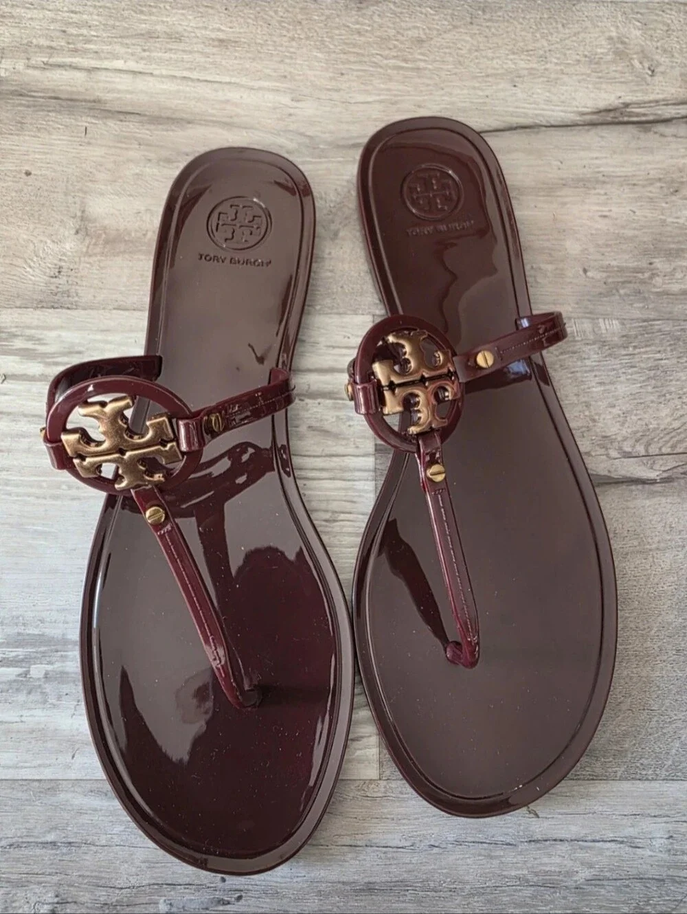 NWB Tory Burch Mini Miller Flat Thong Size 10